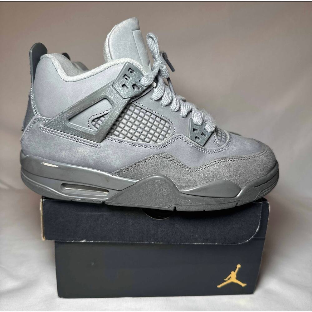Size 5 - Nike Air Jordan 4 Retro SE GS Wet Cement Men's Shoes
